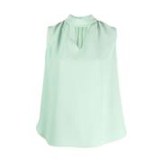 Mintgrønn Cut-Out Bluse