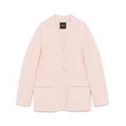 Blush Pink Peak Lapel Jacket