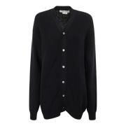 Knapp-Front Lang Cardigan Sweater