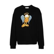 Svart Garfield Print Sweatshirt