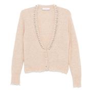 Perle og krystall cardigan