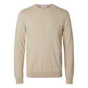 Crew Neck Strikket Genser