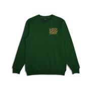 Grønn Crew Sweatshirt med Unik Stil