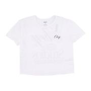 Hvit Cropped Chloe Tee Dame T-skjorte