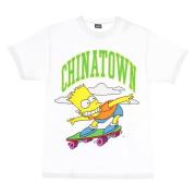 Simpsons Hvit Tee med Cowabunga Print