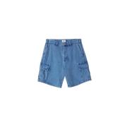 Denim Cargo Shorts for Menn