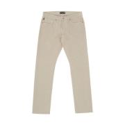 Beige Straight Fit Jeans