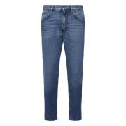 Slim Five Pocket Stretch Cotton Jeans