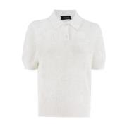 Jacquard Print Bomull Polo Skjorte