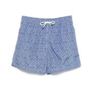 Navy Blue Strandklær Snøring Shorts