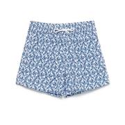 Navy Blue Beachwear Snøring Shorts