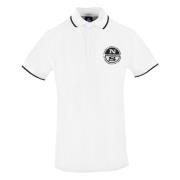 Herre Polo Shirt i ensfarget med logo print