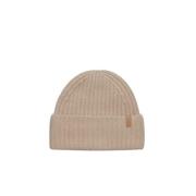 Chunky-Strikket Cashmere Beanie