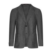 Slim Fit Ull Blazer med Detaljer