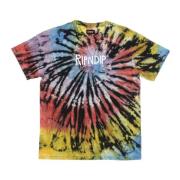 Sunburst Spiral Tie Dye Logo T-skjorte