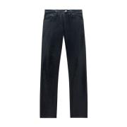 Svart Slim Fit Stretch-Bomull Jeans