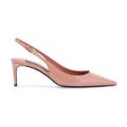 Rosa Patent Skinn Stiletto Slingback