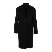 Svart Frakk Cappotto Stil