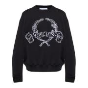 Sweatshirt med brodert logo