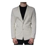 Beige Slim Fit Blazer