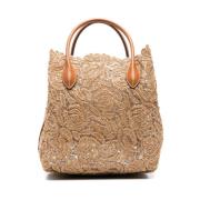 Beige Shopper Veske for Kvinner