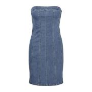 Light Blue Denim Vero Moda Vmzoie Sl Short Denim Dress