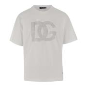 Bomull Logo Print Crew Neck T-skjorte