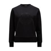 Krystall Logo Sweatshirt Svart