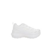 Hvite Mesh Lave Sneakers