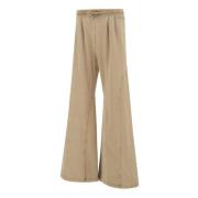 Beige Bomull Jogger Bukser