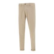 Beige Chinos Bukser Sand Bomull Blanding