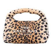 Svart Cheetah Mini Sack Håndveske