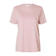 Essensiell O-Neck Tee - Bleket Mauve