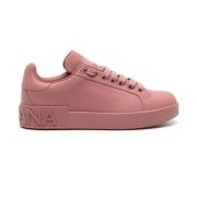 Rosa Skinn Sneakers