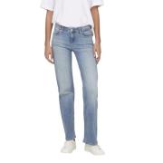 Lyseblå Only Lys Jeans Med Rette Ben Onlblush Mid Straight Dnm Ta1467 ...