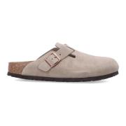 Taupe Lukkede Tresko Sandaler Semsket