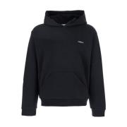 Svart Logo Hoodie Sweaters