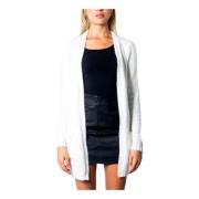 Hvit Dame Cardigan Elegant Stil