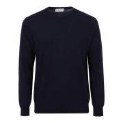 Navy Rund Hals Pullover