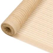 vidaXL Skjermnett beige 1,2x50 m HDPE 195 g/m²