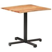 vidaXL Bistrobord med naturlige kanter 80x80x75 cm heltre akasie