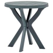 vidaXL Bistrobord grønn Ø70 cm plast