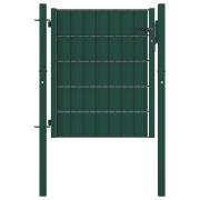 vidaXL Hageport PVC og stål 100x81 cm grønn