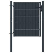 vidaXL Hageport PVC og stål 100x81 cm antrasitt