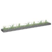 vidaXL Gabion høybed galvanisert stål 270x30x10 cm