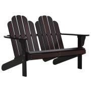 vidaXL Dobbel Adirondack stol tre brun