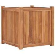 vidaXL Høybed 50x50x50 cm heltre teak