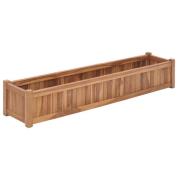 vidaXL Høybed 150x30x25 cm heltre teak