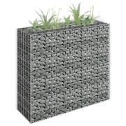 vidaXL Gabion høybed galvanisert stål 90x30x90 cm