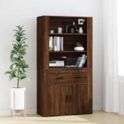 vidaXL Highboard brun eik konstruert tre